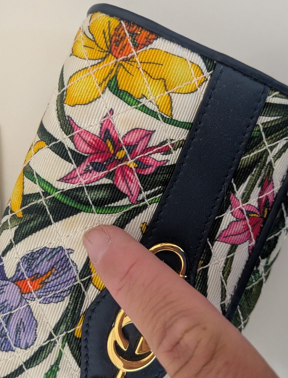 Gucci Flora Horsebit Oversized Wallet Canvas & Leather - Picture 5 of 12